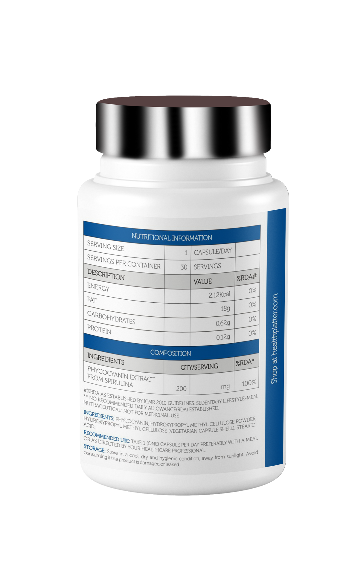 Health Platter Spirulina Maxx Phycocyanin Capsules