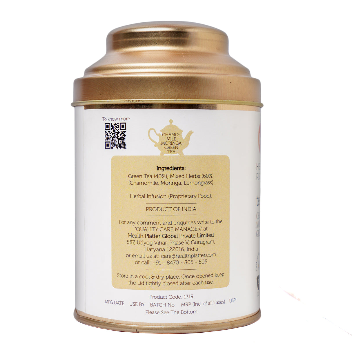 Chamomile Moringa Green Tea Wholeleaf Tea