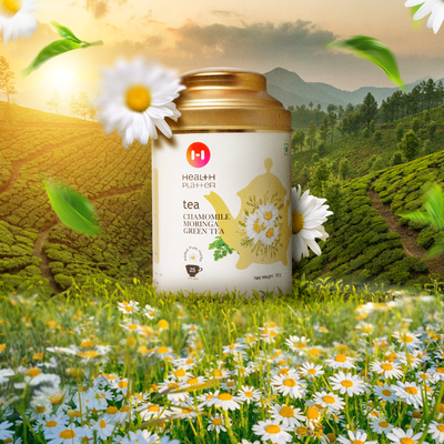 Health Platter Chamomile Moringa Green Tea Wholeleaf Tea — simple | Health Platter
