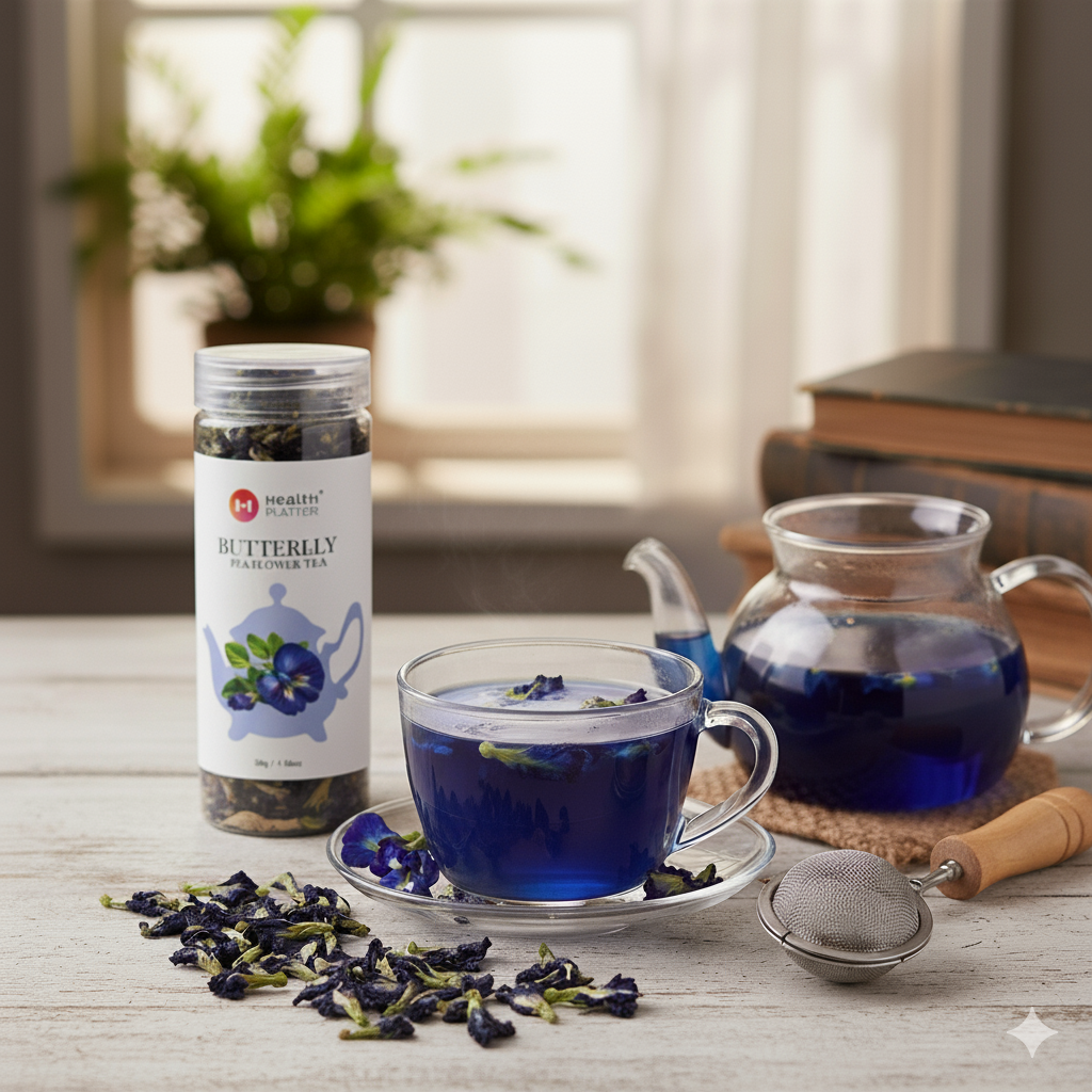Health Platter Butterfly Pea Flower Tea