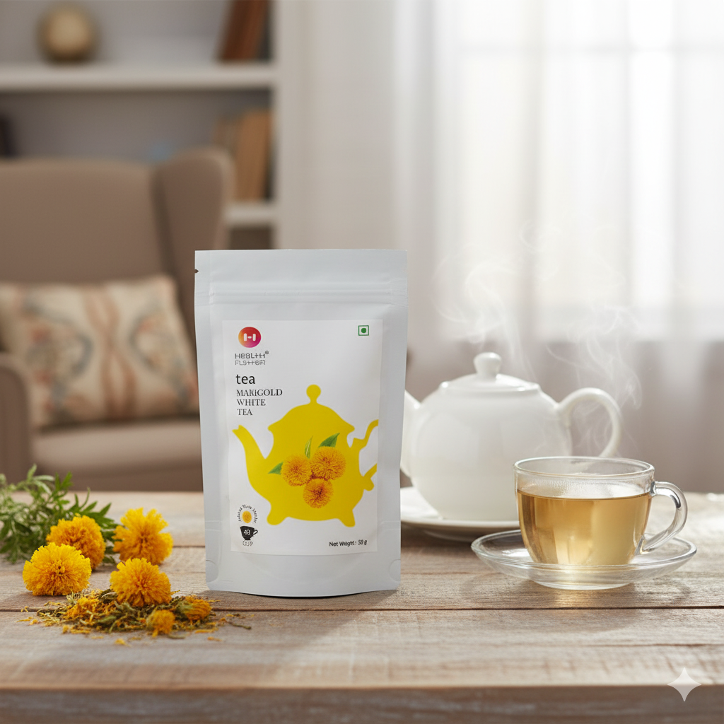 Health Platter Marigold White Tea Pouch