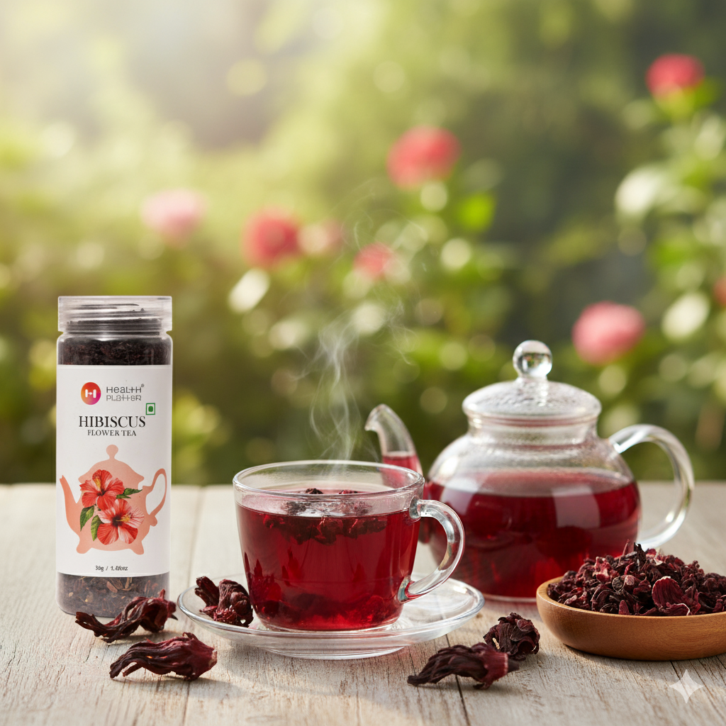 Health Platter Hibiscus Flower Tea PET Jar