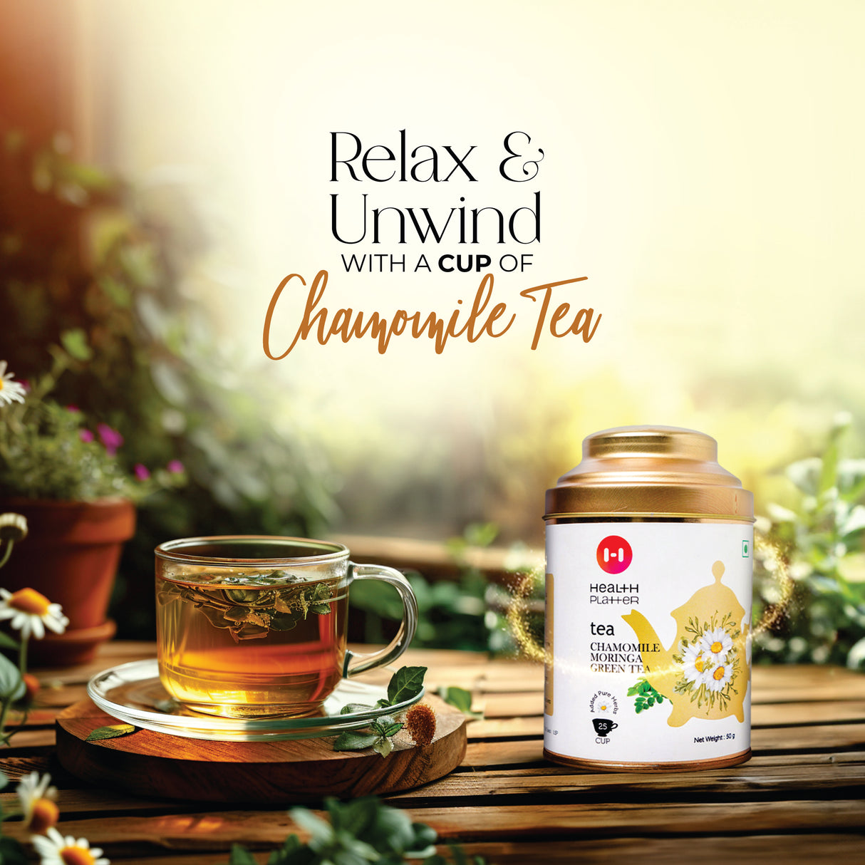 Chamomile Moringa Green Tea Wholeleaf Tea