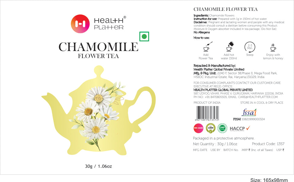 Chamomile Flower Tea PET Jar