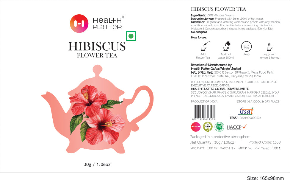 Hibiscus Flower Tea PET Jar