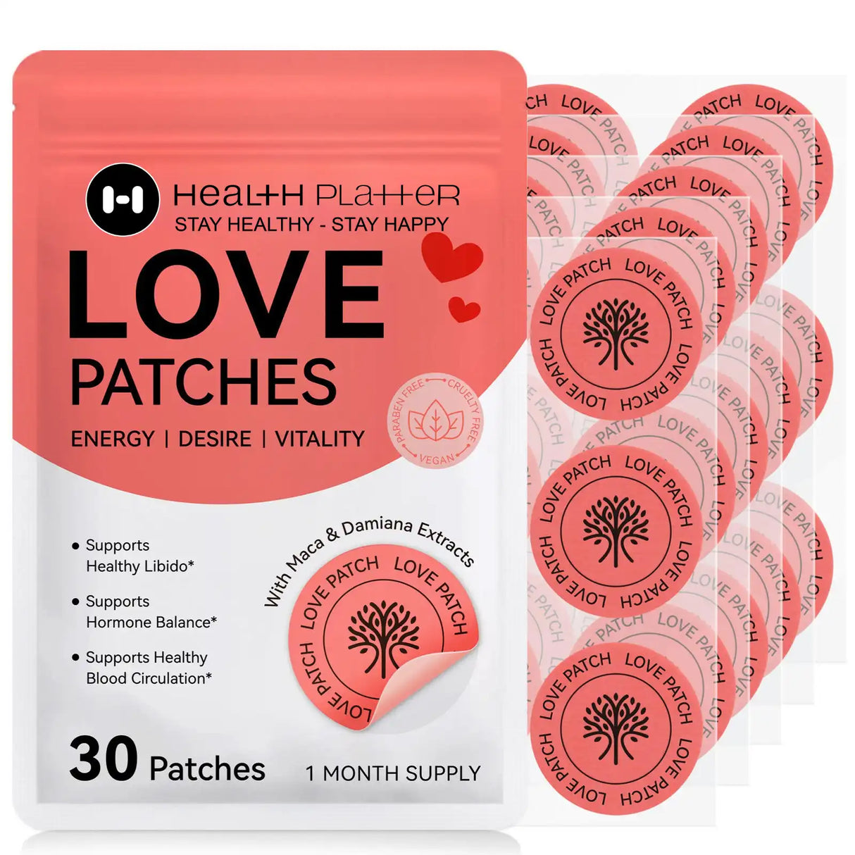 Love Patches β Energy, Desire & Vitality Health Platter (30-Day Supply) - COMING SOON