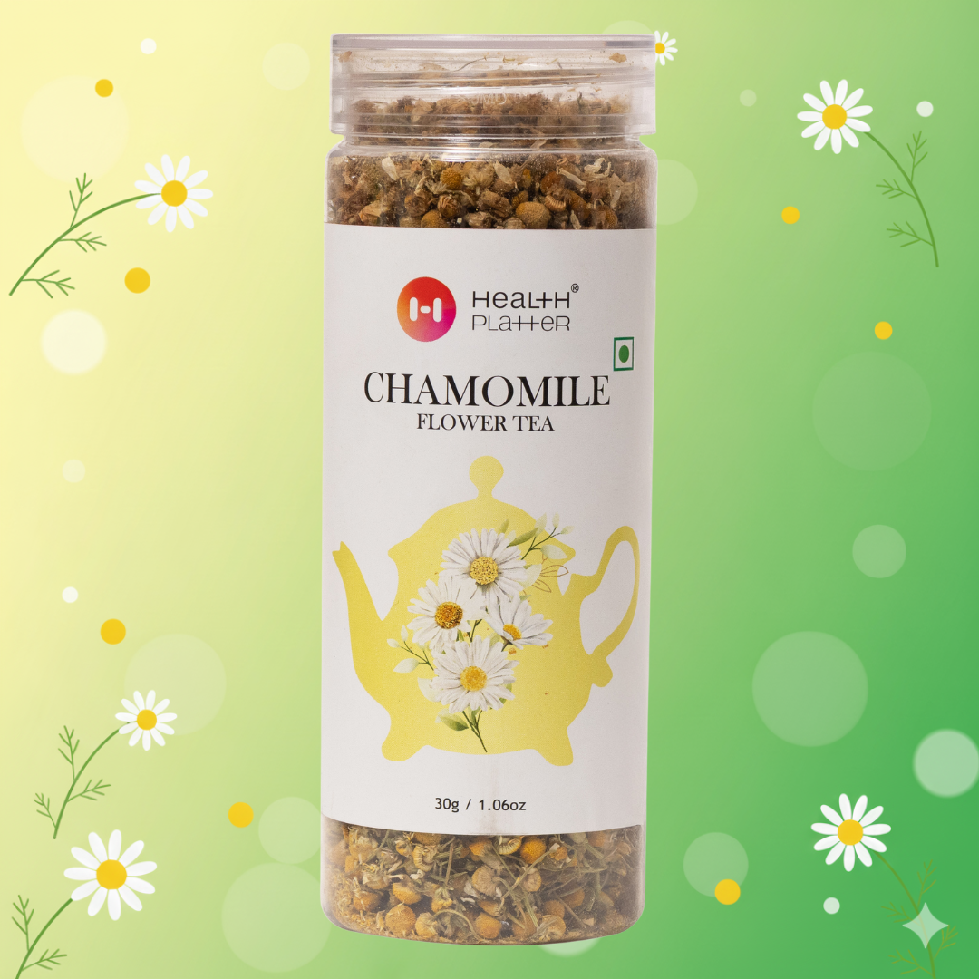 Health Platter Chamomile Flower Tea PET Jar