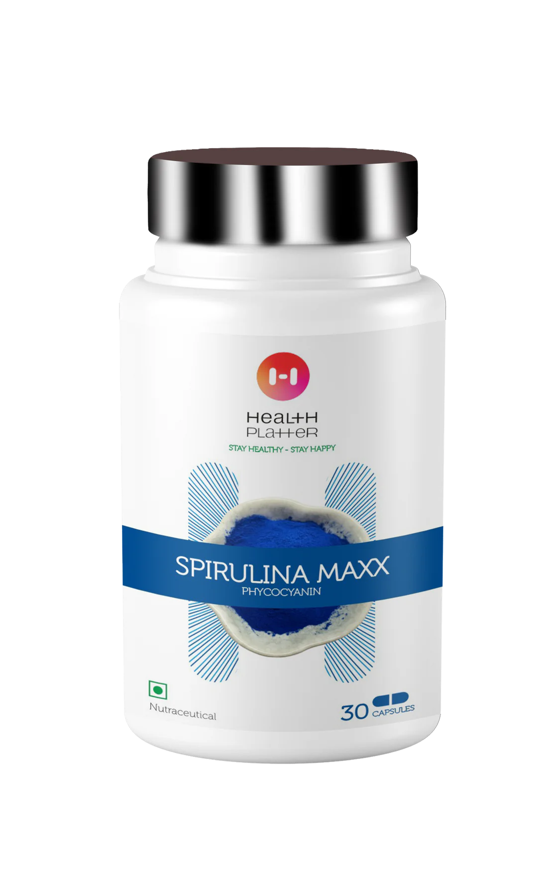 Health Platter Spirulina Maxx - Phycocyanin Capsules 