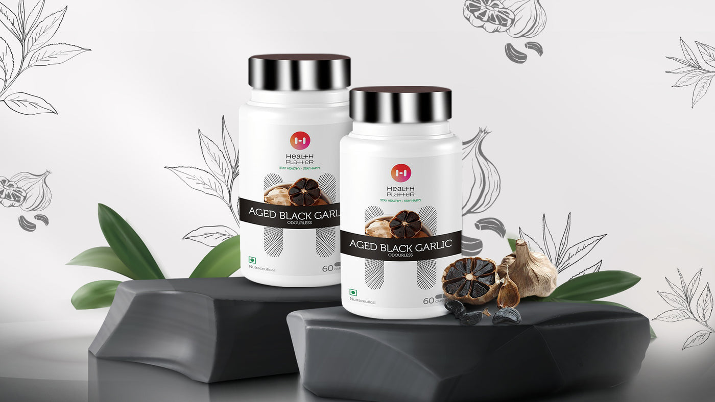 Health Platter Aged Black Garlic
