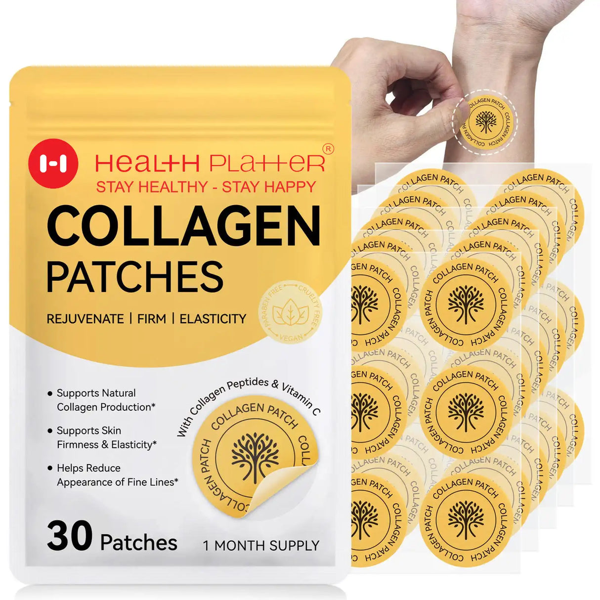 Collagen Patches – Rejuvenate, Firm & Elasticity Health Platter (30-Day Supply) - COMING SOON