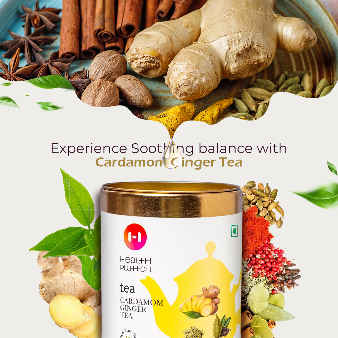 Health Platter Cardamom Ginger Tea