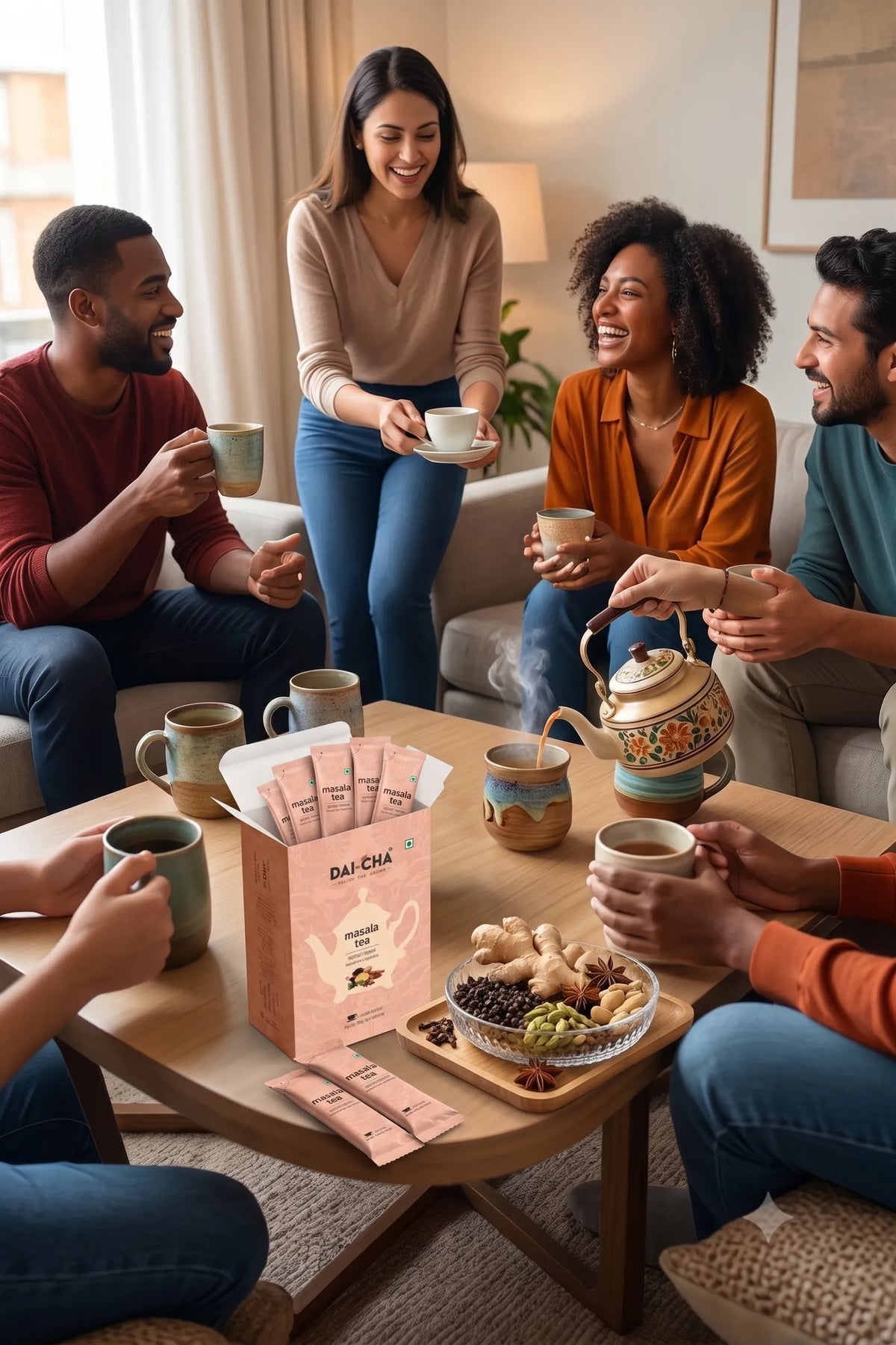 Instant Masala Chai Premix (10 Sachets) | Health Platter