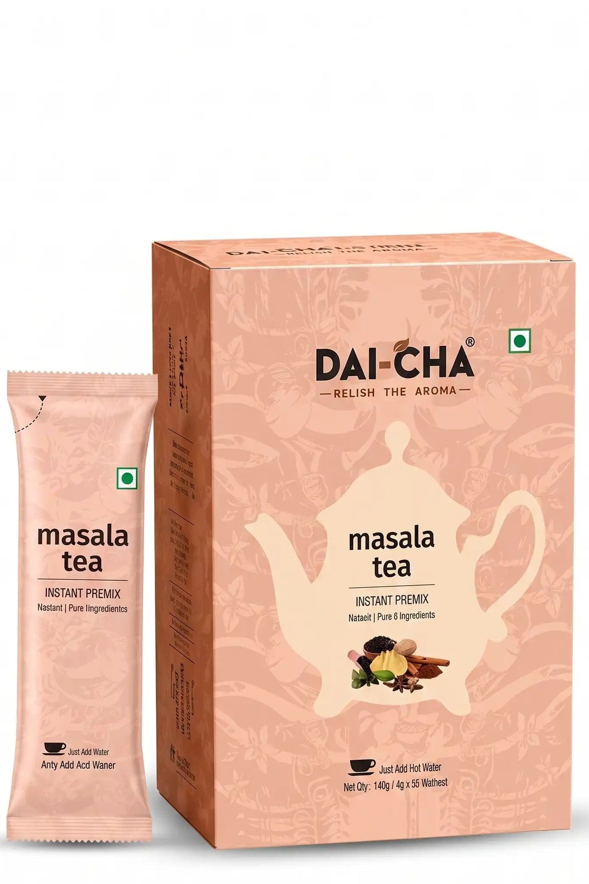 Instant Masala Chai Premix (10 Sachets) | Health Platter