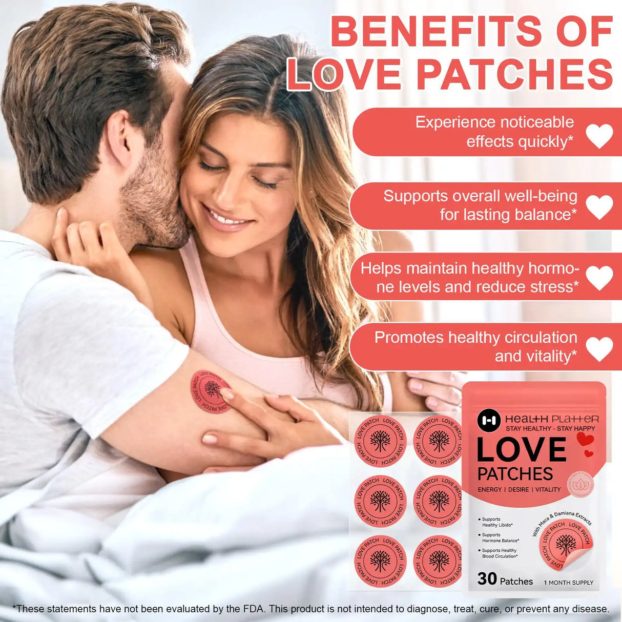 Love Patches – Energy, Desire & Vitality Health Platter (30-Day Supply) - COMING SOON