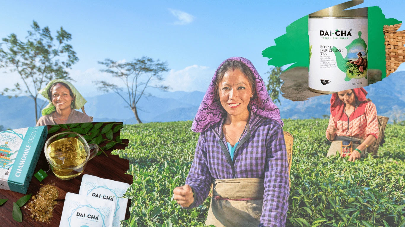 health platter Darjeeling tea
