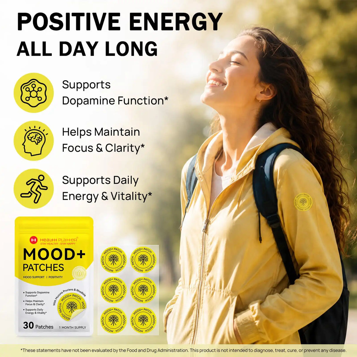 MOOD+ Support Patches – Natural Energy, Focus & Clarity (30-Day Supply) - COMING SOON