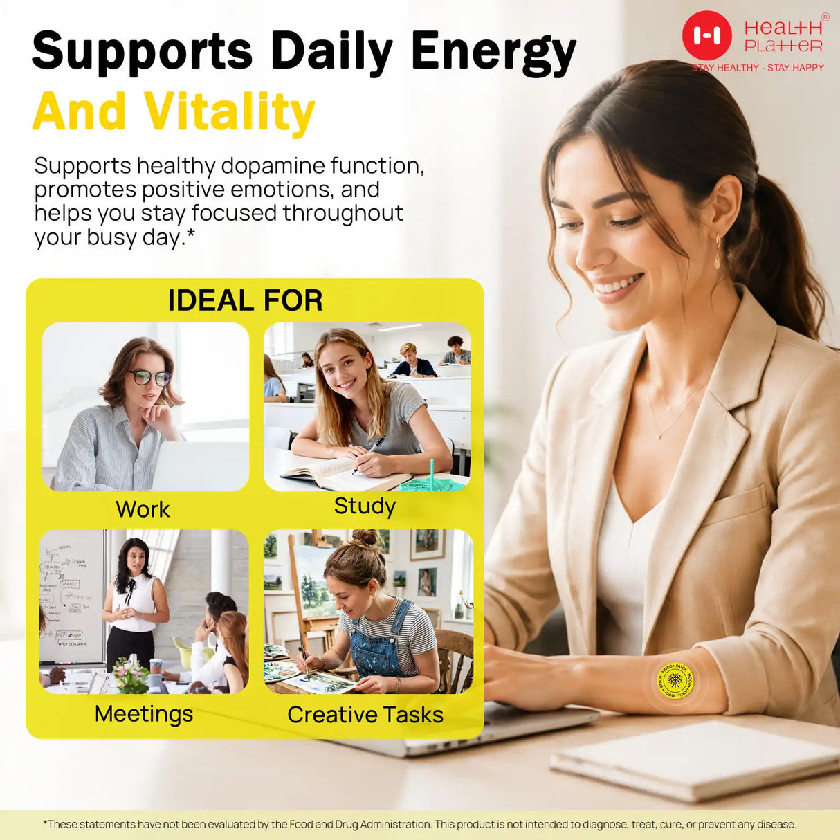 MOOD+ Support Patches – Natural Energy, Focus & Clarity (30-Day Supply) - COMING SOON