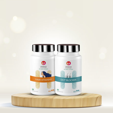 Health Platter DHT Blocker Capsules + Hair Vitamin Combo