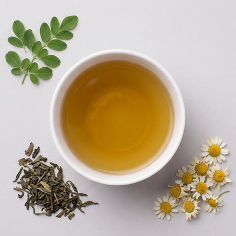 Health Platter Chamomile Moringa Green Tea Wholeleaf Tea