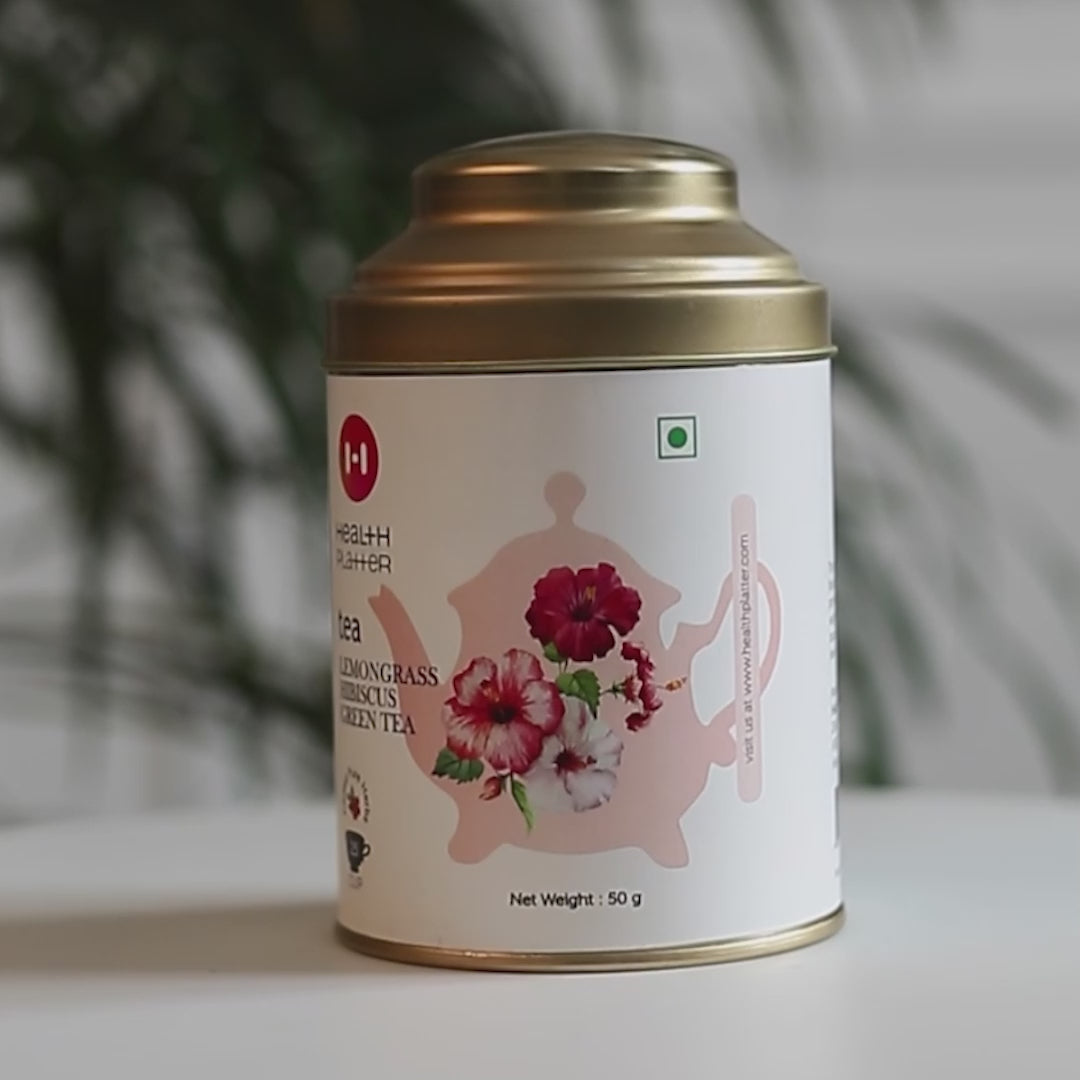 Health Platter Lemongrass Hibiscus Green Tea Wholeleaf Tea